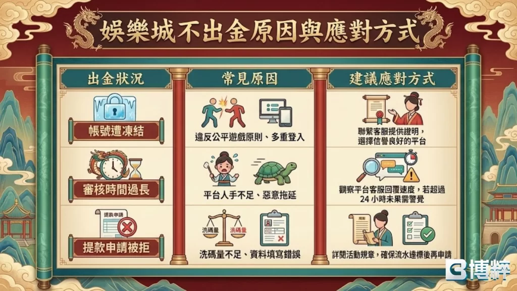 娛樂城不出金原因