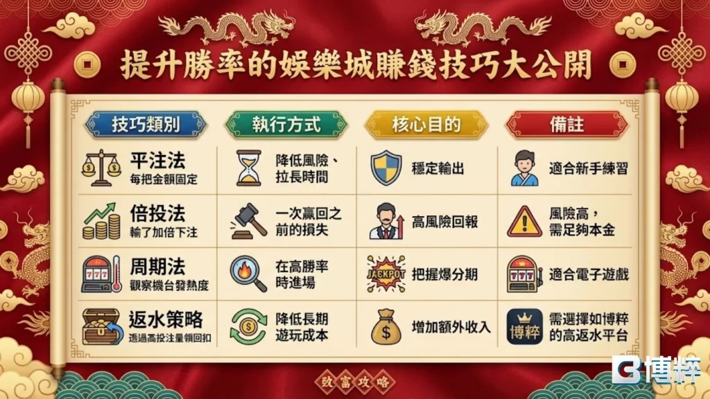 娛樂城賺錢技巧