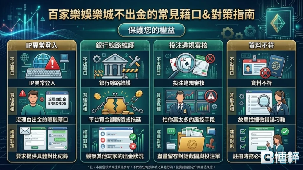 百家樂娛樂城不出金原因
