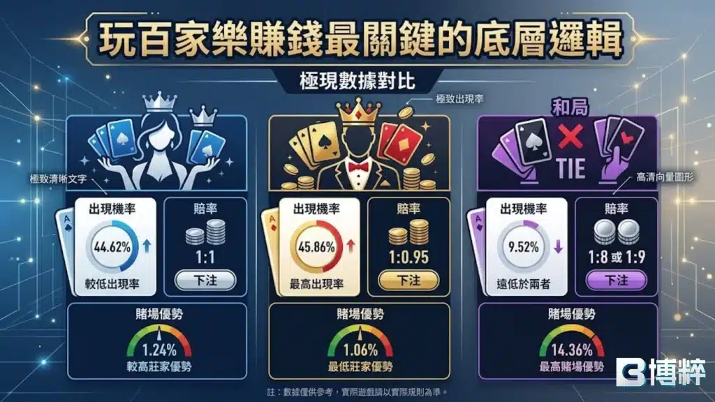 玩百家樂賺錢最關鍵的底層邏輯
