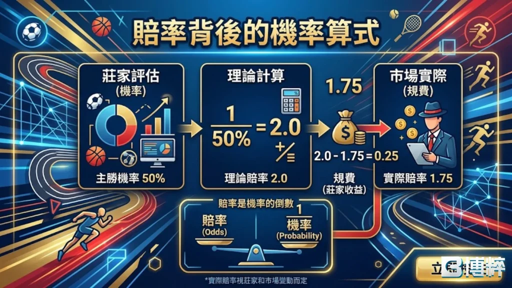 台灣運彩賠率教學：解析賠率背後的機率算式與莊家抽水邏輯。