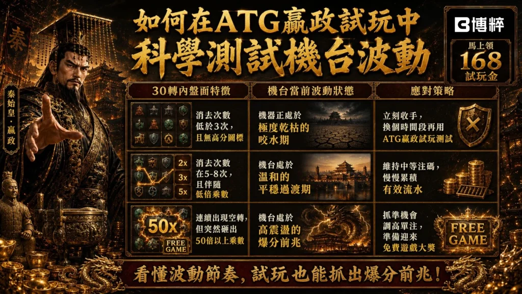 如何在ATG贏政試玩中科學測試機台波動數據表，分析老虎機爆分週期與免費遊戲觸發率。